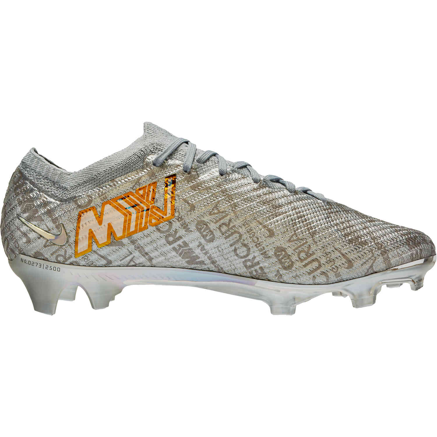 Nike Zoom Mercurial Vapor 15 Elite XXV SE FG Cleats Silver/Blue 9.5