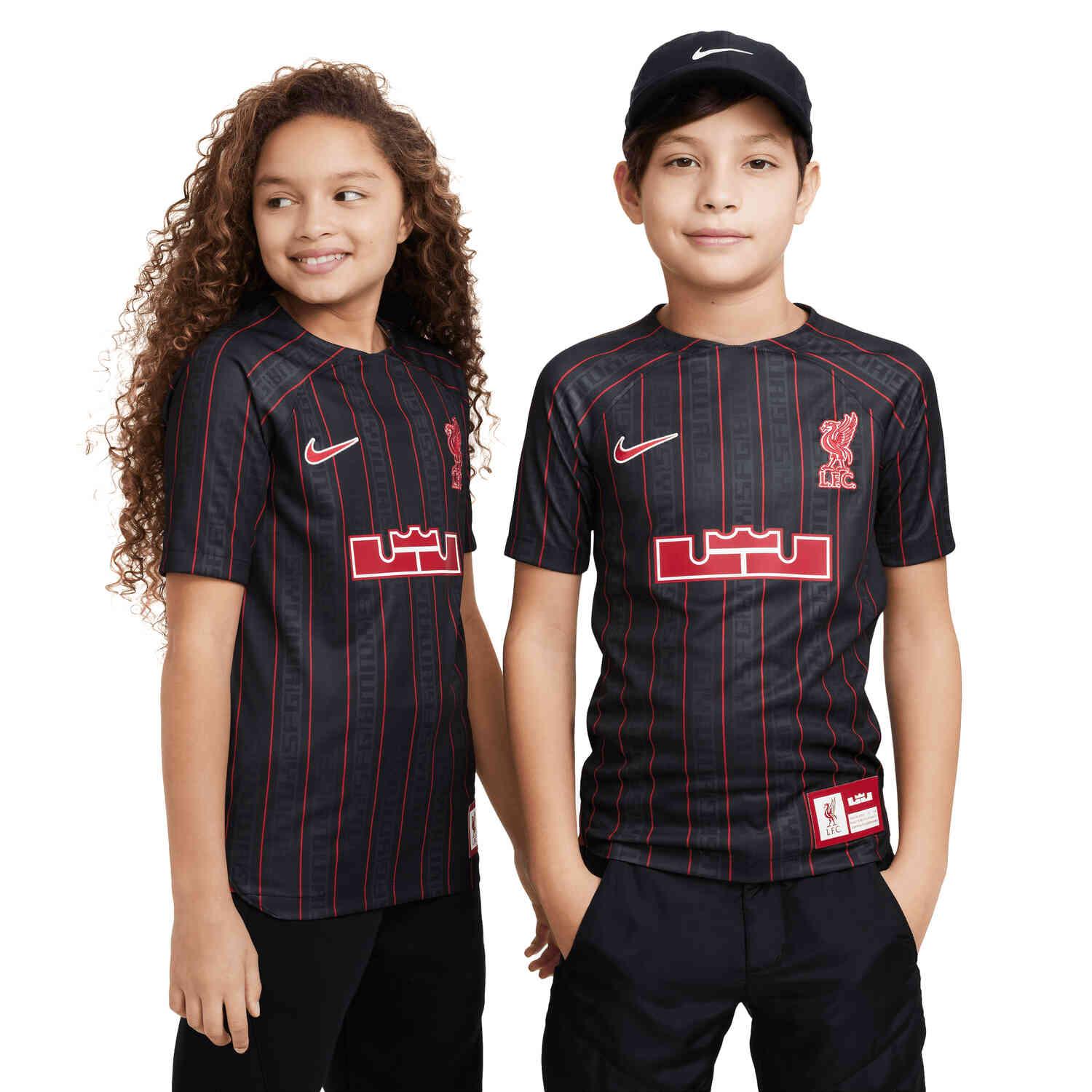 2022/2023 Kids Nike Liverpool x Lebron James Jersey