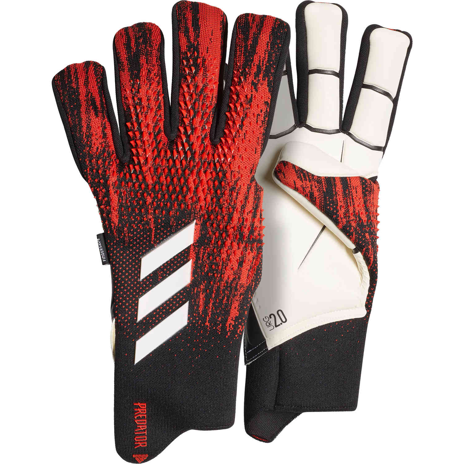 negative cut fingersave goalkeeper gloves