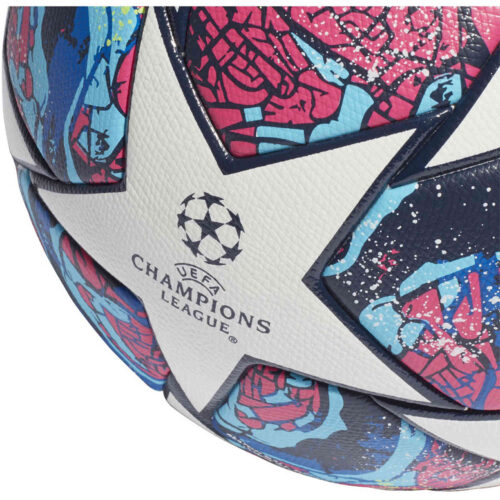 adidas Finale Istanbul Competition Match Soccer Ball – White & Pantone with Collegiate Royal