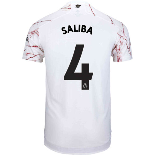2020/21 adidas Willian Saliba Arsenal Away Authentic Jersey
