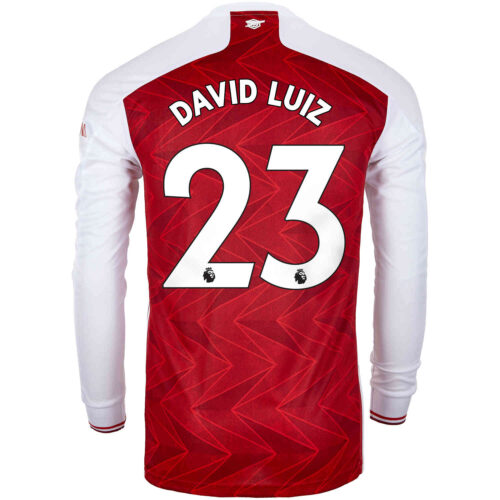 2020/21 adidas David Luiz Arsenal Home L/S Stadium Jersey