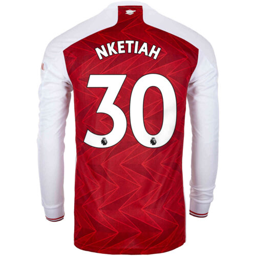 2020/21 adidas Eddie Nketiah Arsenal Home L/S Stadium Jersey