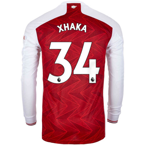 2020/21 adidas Granit Xhaka Arsenal Home L/S Stadium Jersey