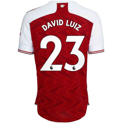 2020/21 adidas David Luiz Arsenal Home Authentic Jersey