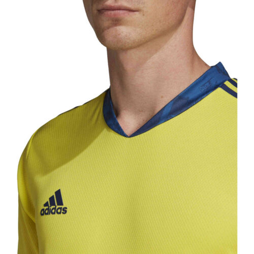 adidas adipro 20 S/S Goalkeeper Jersey – Shock Yellow/Team Navy Blue