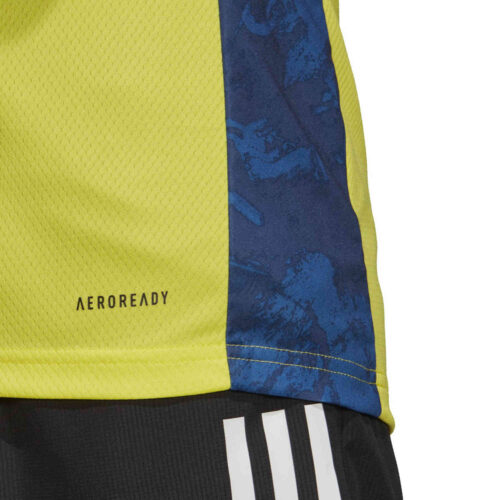adidas adipro 20 S/S Goalkeeper Jersey – Shock Yellow/Team Navy Blue