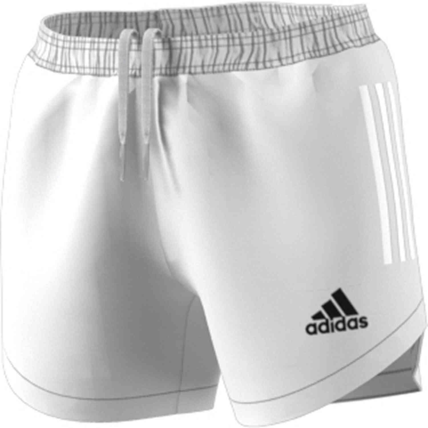 white adidas shorts womens