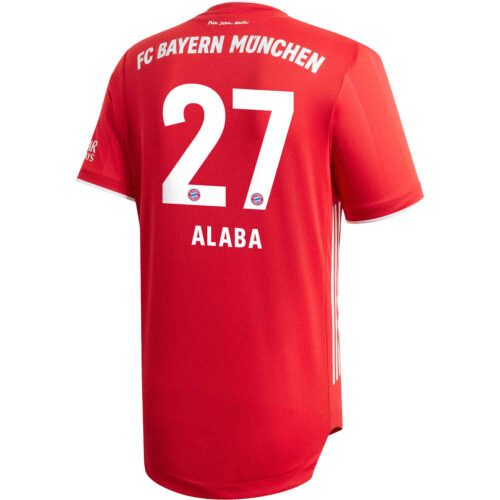 2020/21 adidas David Alaba Bayern Munich Home Authentic Jersey