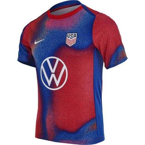 Nike USA Academy Pre-match Top – White/Old Royal/Old Royal/White