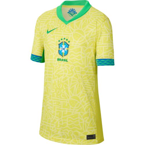2024 Kids Nike Brazil Home Jersey