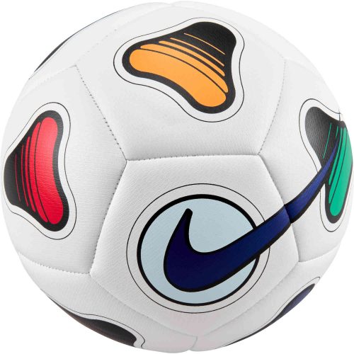 Nike Maestro Futsal Soccer Ball – White & Black with Multi-Color with Deep Royal Blue