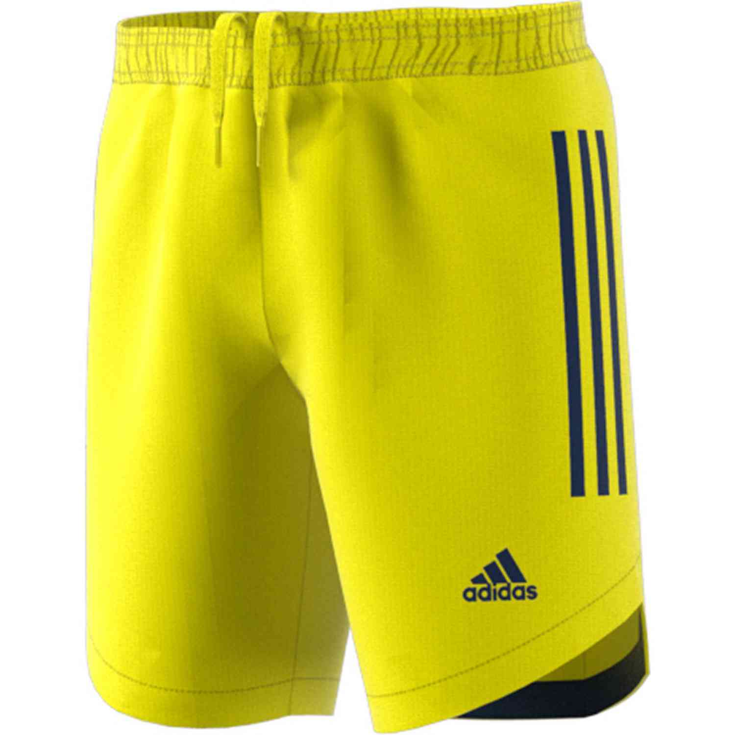 blue and yellow adidas shorts