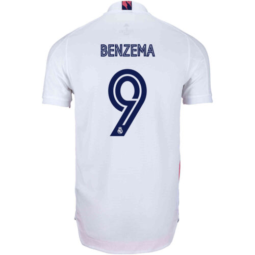 2020/21 adidas Karim Benzema Real Madrid Home Authentic Jersey