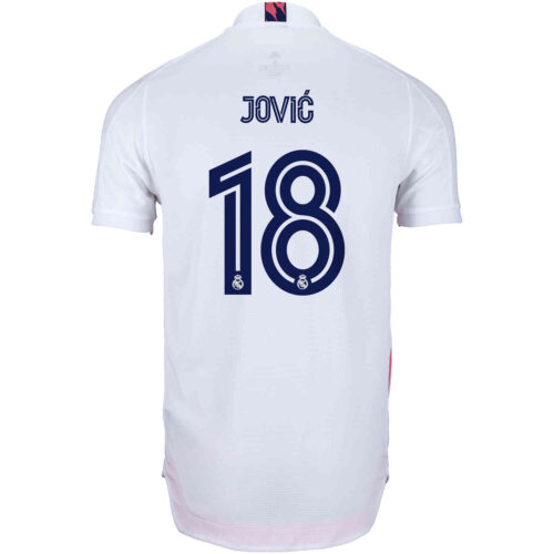 2020/21 adidas Luka Jovic Real Madrid Home Authentic Jersey
