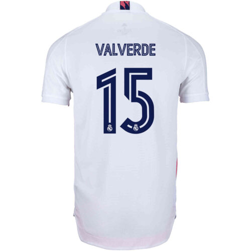 2020/21 adidas Federico Valverde Real Madrid Home Authentic Jersey
