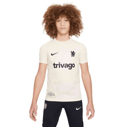 Kids Nike Chelsea Academy Tee – Natural/Pitch Blue