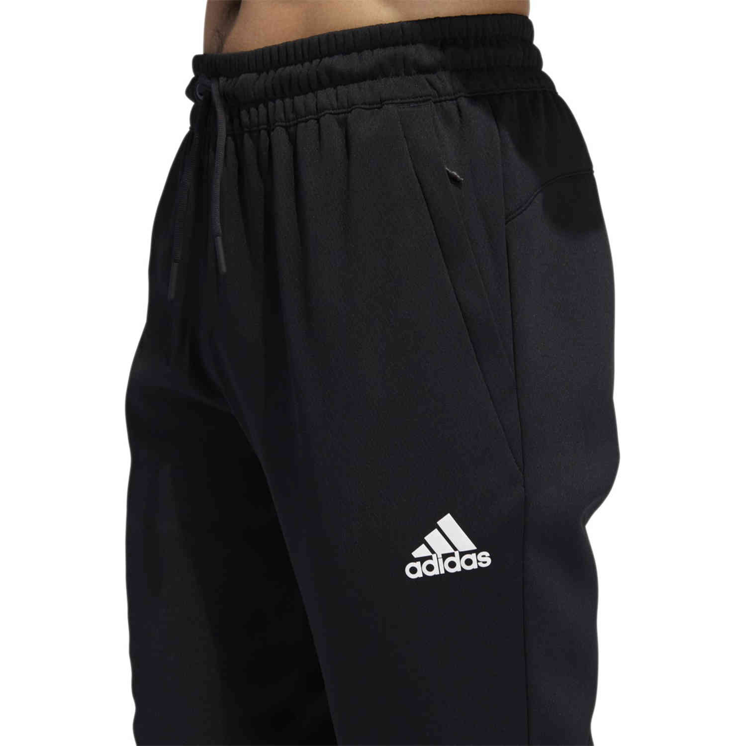 adidas Team Issue Lifestyle Tapered Pants - Black/white - SoccerPro