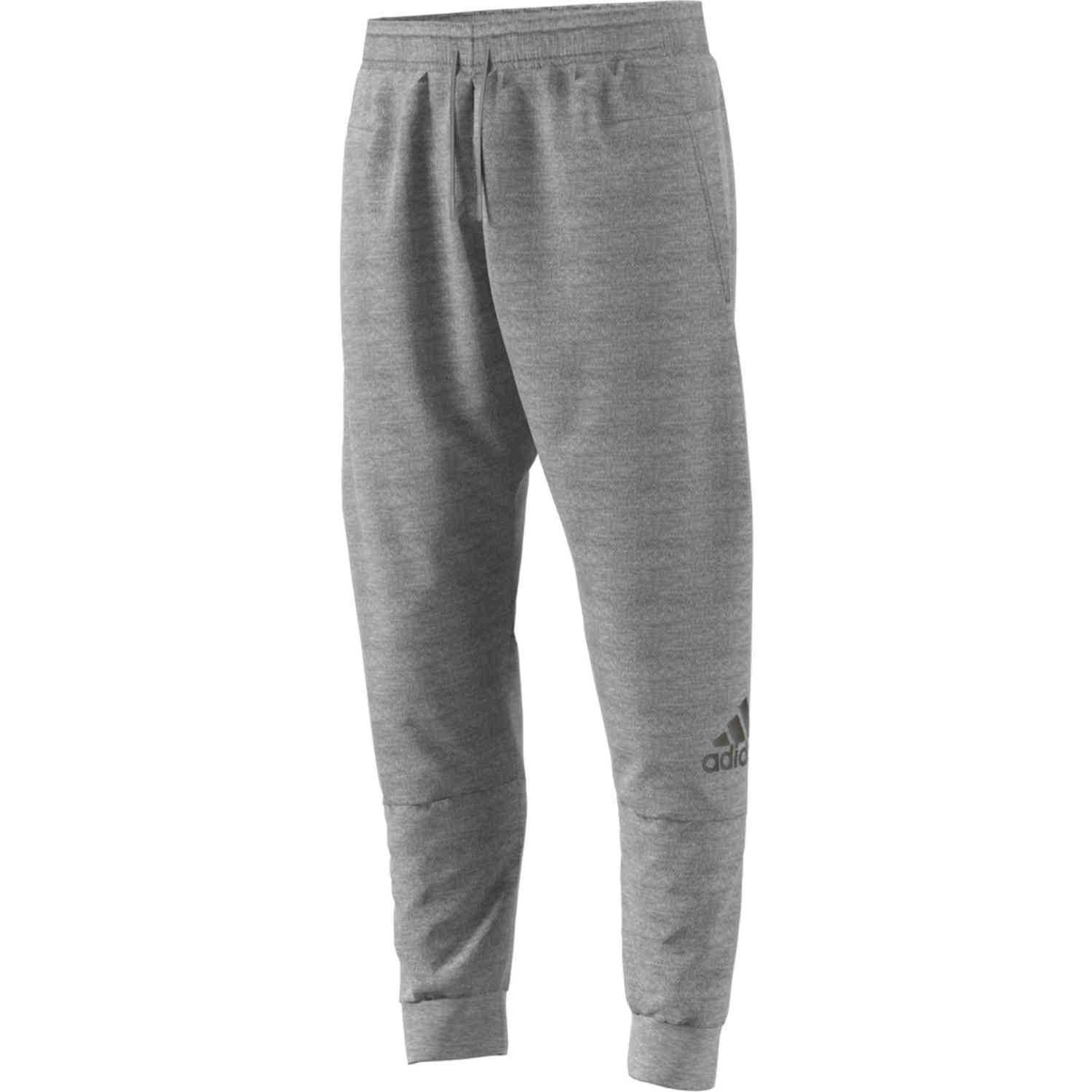 adidas SID Lifestyle Pants - Medium Grey Heather - SoccerPro
