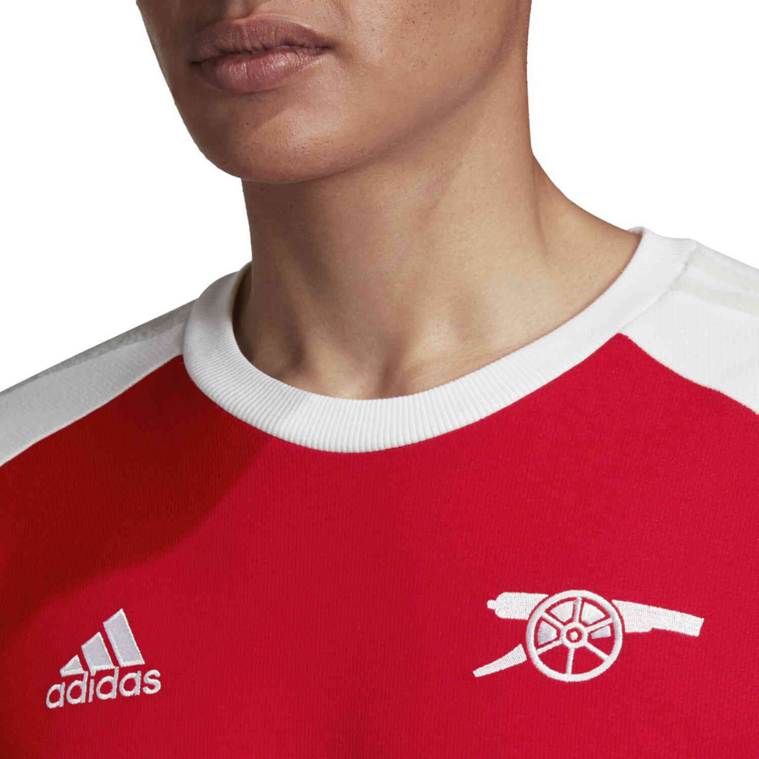 adidas Arsenal Icons Tee - Scarlet/White - SoccerPro
