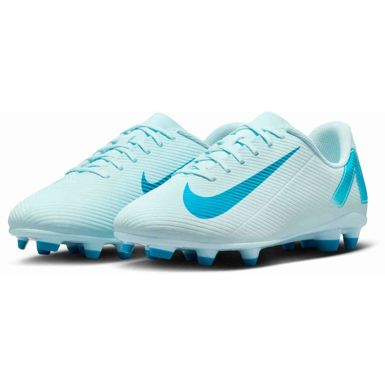 Nike Kids Mercurial Vapor 16 Club FG MG Soccer Cleats Size 4.5 Blue Black