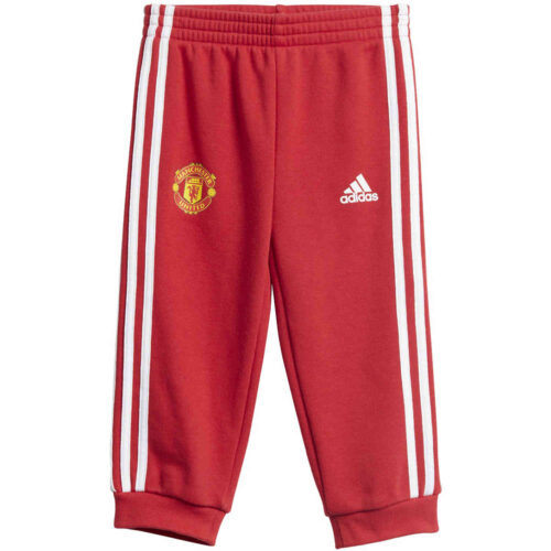 Infants adidas Manchester United 3-Stripes Jogger – Real Red