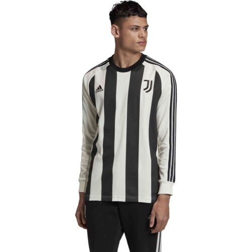 adidas Juventus Icons L/S Tee – Off White/Black