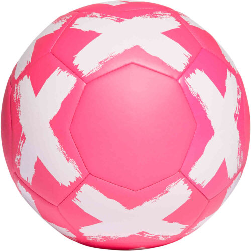 adidas Starlancer V Club Soccer Ball – Shock Pink & White