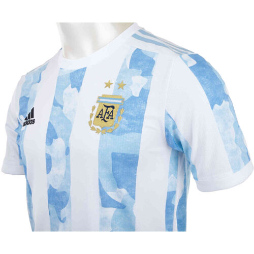 2021 adidas Lionel Messi Argentina Home Authentic Jersey