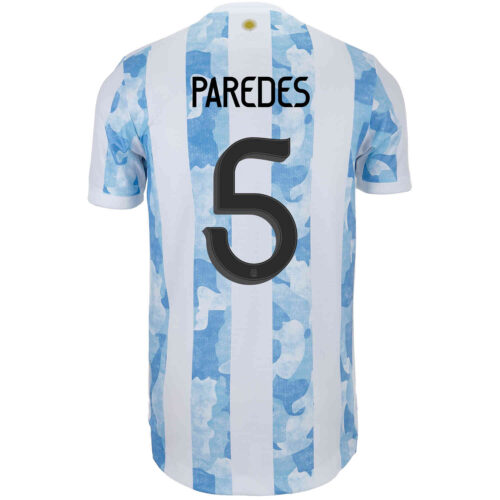 2021 adidas Leandro Paredes Argentina Home Authentic Jersey