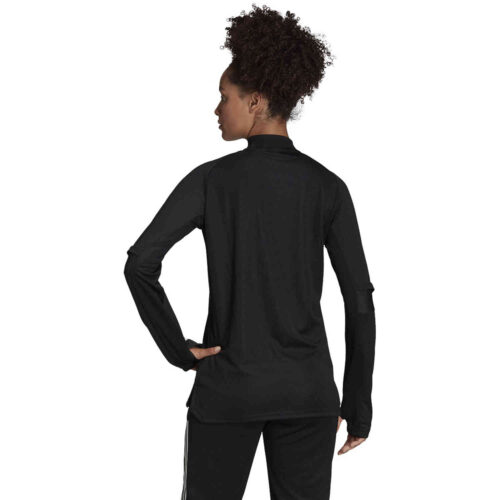 Womens adidas Condivo 20 1/4 zip Training Top – Black