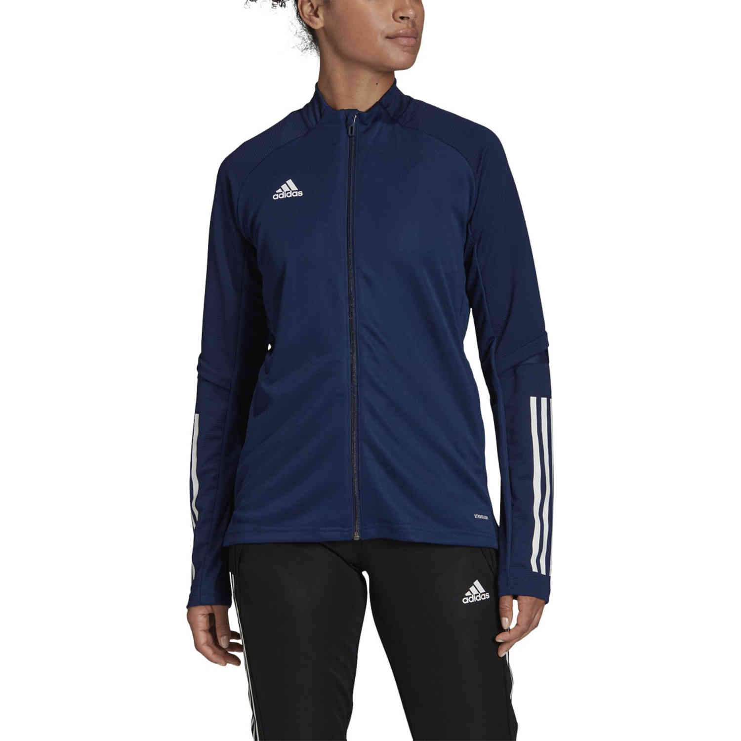 Womens adidas Condivo 20 Training Jacket - Team Navy Blue - SoccerPro
