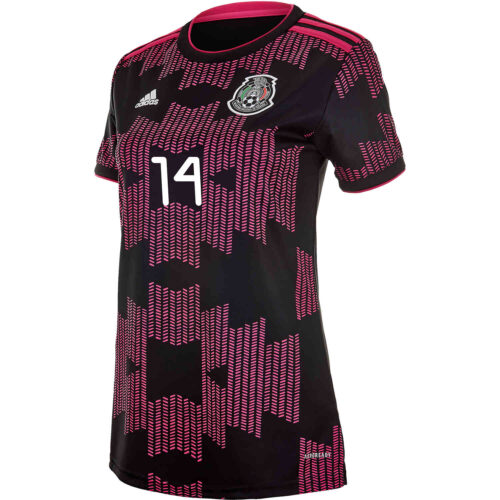 2021 Womens adidas Diego Lainez Mexico Home Jersey