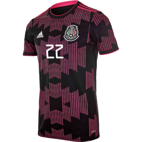 2021 Kids adidas Hirving Lozano Mexico Home Jersey