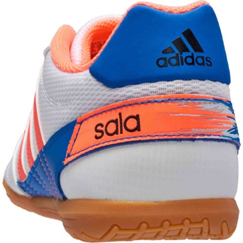 adidas Super Sala IN – Footwear White/Signal Coral/Glory Blue