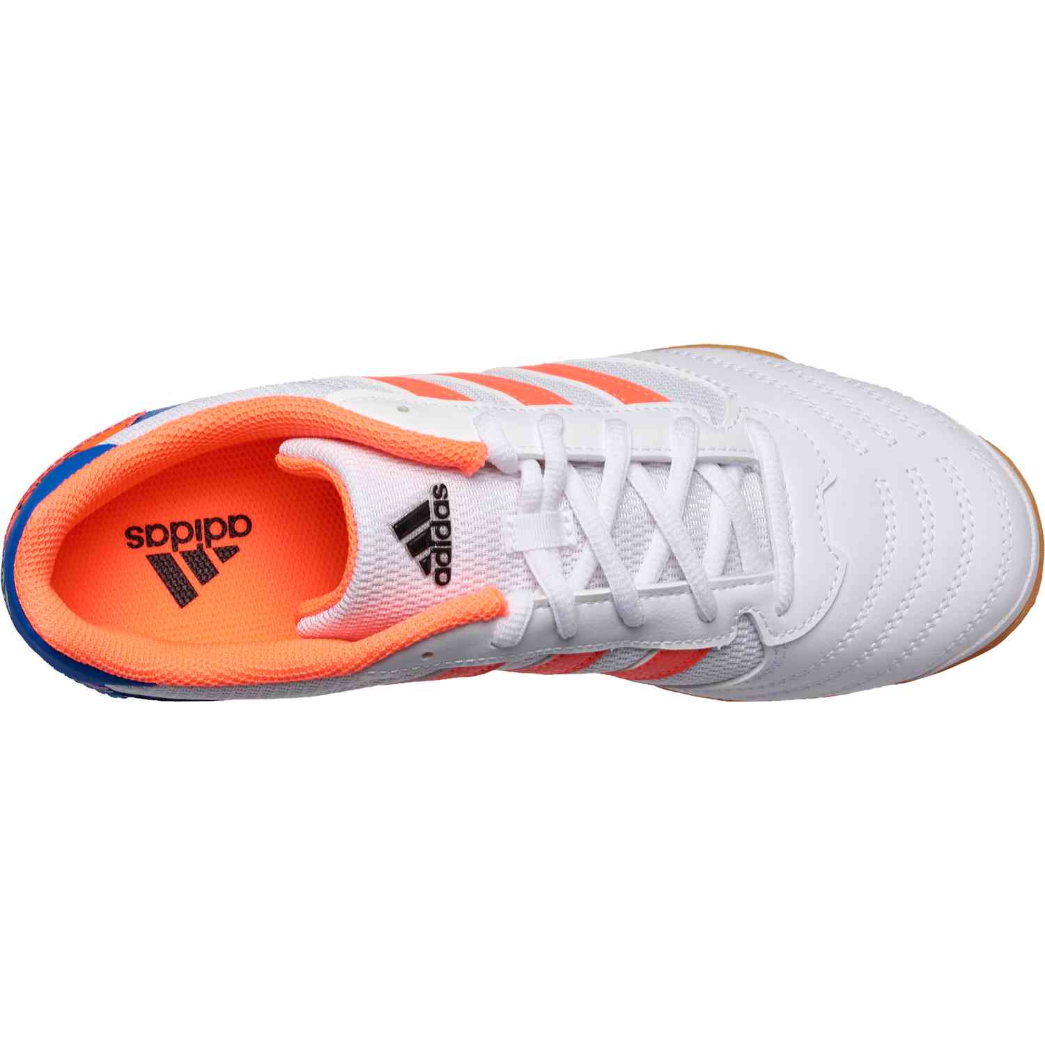 adidas Super Sala IN - Footwear White/Signal Coral/Glory Blue - SoccerPro
