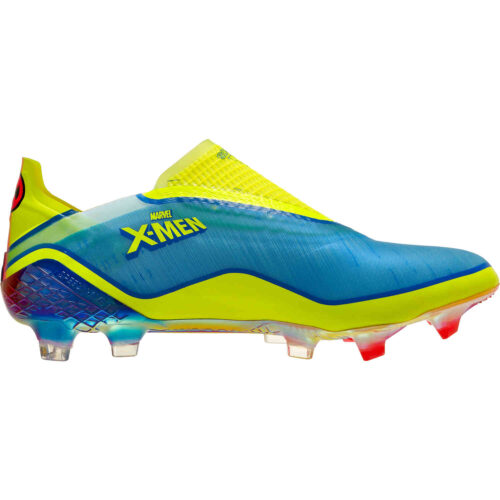 adidas x Marvel X-Men X Ghosted+ FG – Blue & Vivid Red with Bright Yellow
