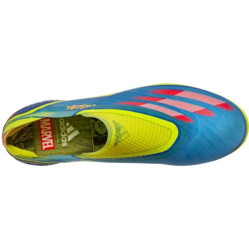 adidas x Marvel X-Men X Ghosted+ FG – Blue & Vivid Red with Bright Yellow