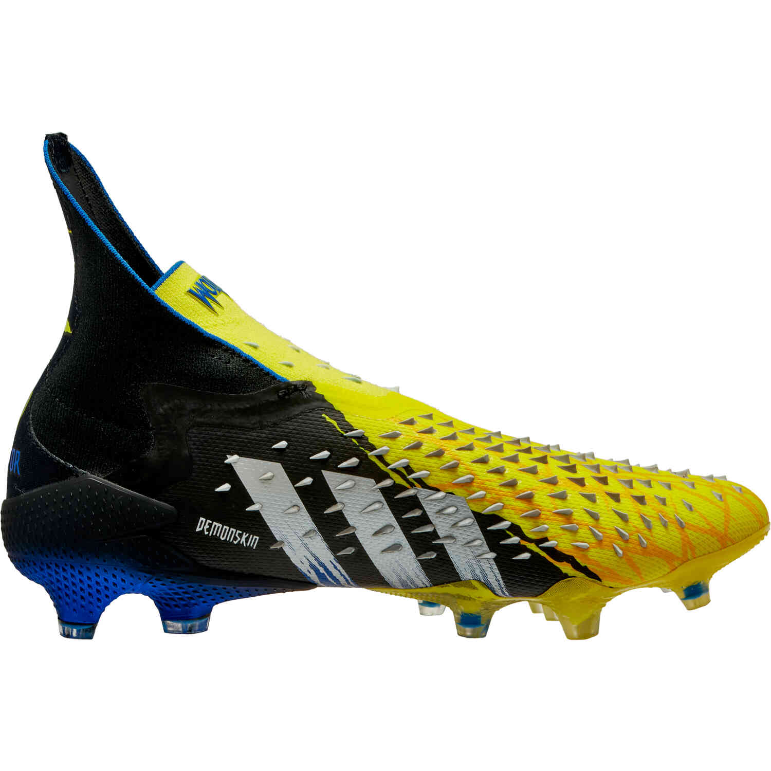 adidas x Marvel X-Men Predator Freak+ FG - Bright Yellow u0026 Silver Metallic  with Core Black - SoccerPro