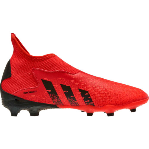 Kids adidas Laceless Predator Freak.3 FG – Meteorite