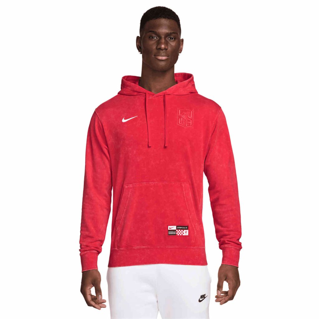 Nike Liverpool 3rd NSW Club Hoodie University Red Black SoccerPro