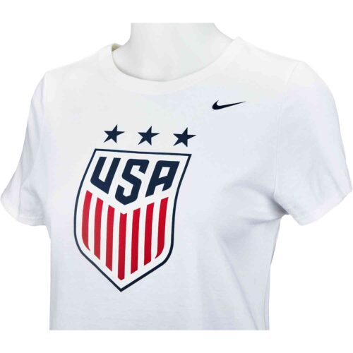 Girls Nike USWNT Crest Tee – White