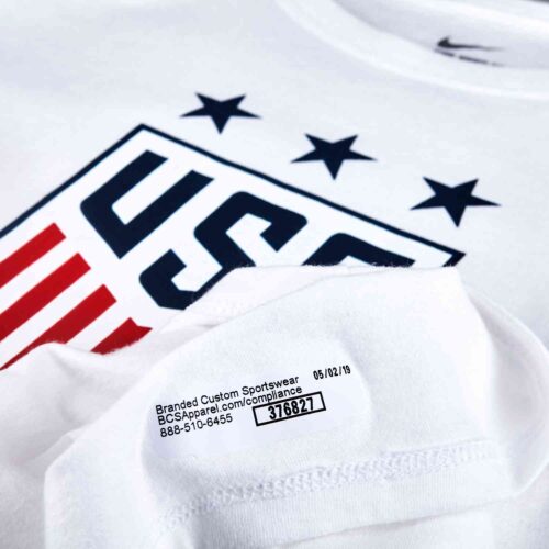 Girls Nike USWNT Crest Tee – White