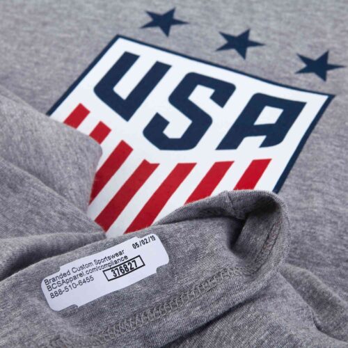 Girls Nike USWNT Crest Tee – Dark Grey Heather