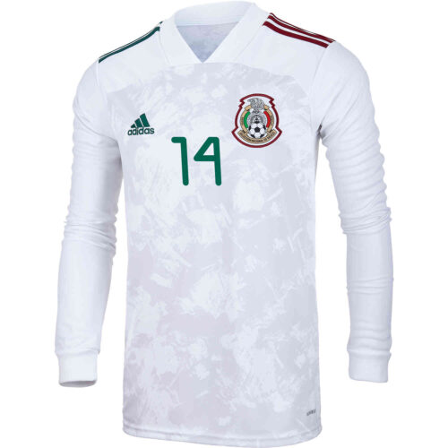 2020 adidas Diego Lainez Mexico L/S Away Jersey