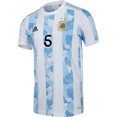 2021 adidas Leandro Paredes Argentina Home Jersey