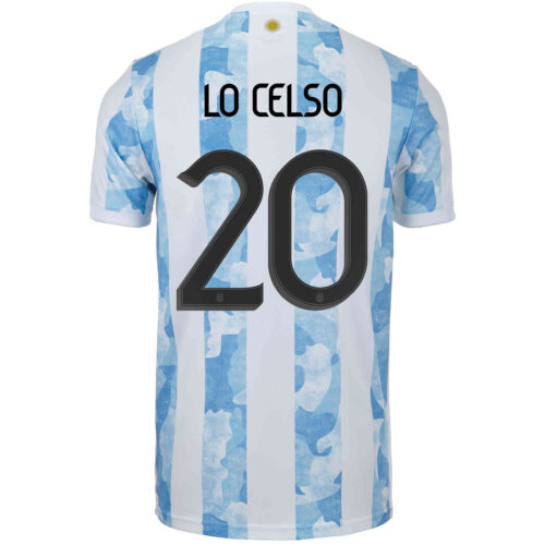 2021 Kids adidas Giovani Lo Celso Argentina Home Jersey