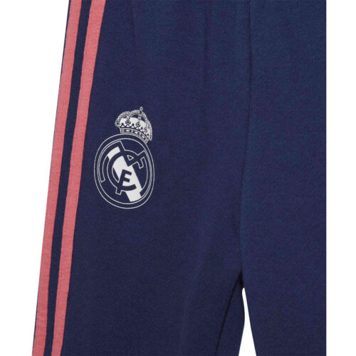 Infants adidas Real Madrid 3-Stripes Jogger – White/Dark Blue