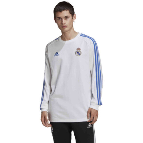 adidas Real Madrid Icons L/S Tee – White/Black