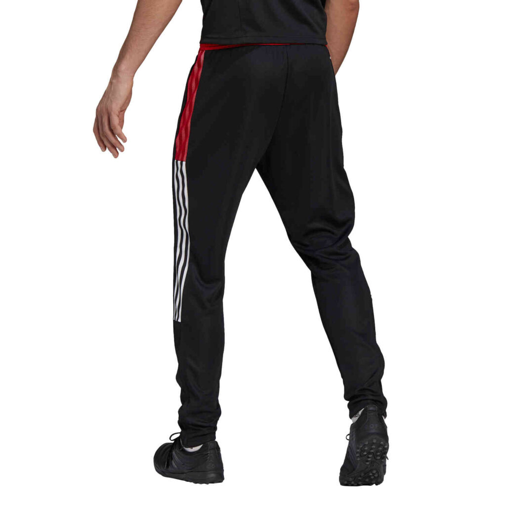 adidas Tiro21 Track Pants - Black/Power Red - SoccerPro